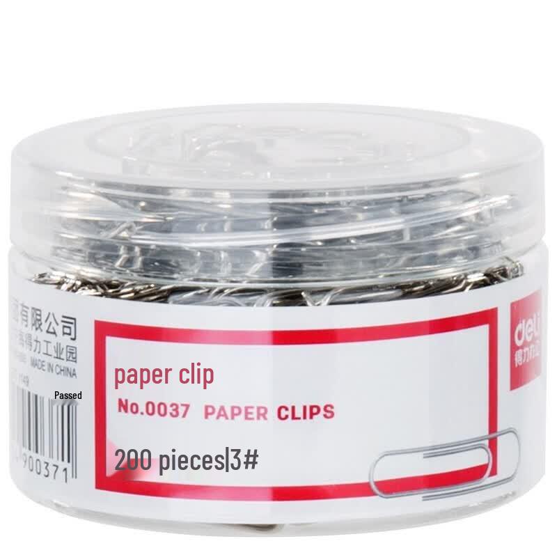 Deli 0037 Paper Clips Set (5 Tubes) 0037