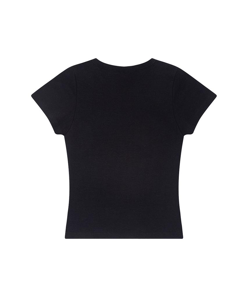 ILLIGO 129 Dot Fitted T-Shirt Black