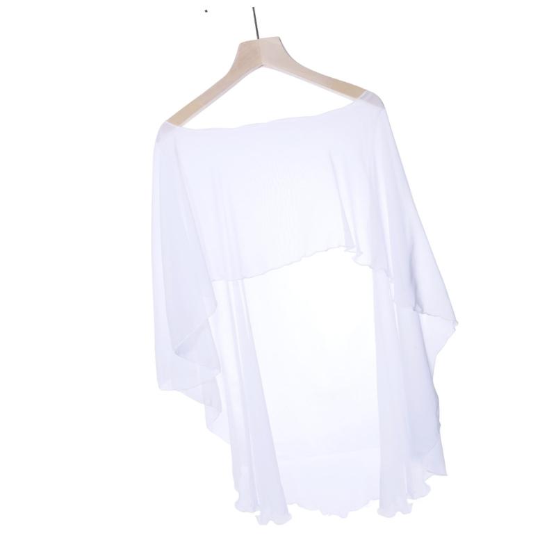 Stylish Bells Sleeve Sheer Scarf Sun Protection Shawl Casual Daily Wear Beach Vacation Shoulder Wrap Women Accessory