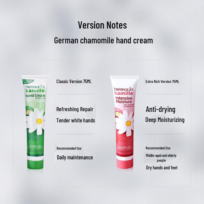 Herbacin German Chamomile Extra Rich Hand Cream 75ml