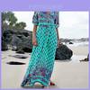 Elegantes Damen Boho V-Ausschnitt Langes Maxikleid Mit 3/4 Ärmel Für Party Und Abendveranstaltungen
