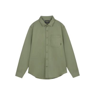 Solid Color Single-Breasted Business Commuter Comfortable Breathable Long Sleeve Shirt Men Shirts A299D-991