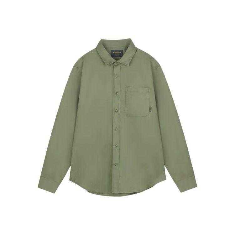 Timberland Solid Color Single-Breasted Business Commuter Comfortable Breathable Long Sleeve Shirt Men shirts A299D-991