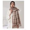 Karierte Schals für Damen, Herbst-Winter-Schals, Pashmina-Tücher und Tücher