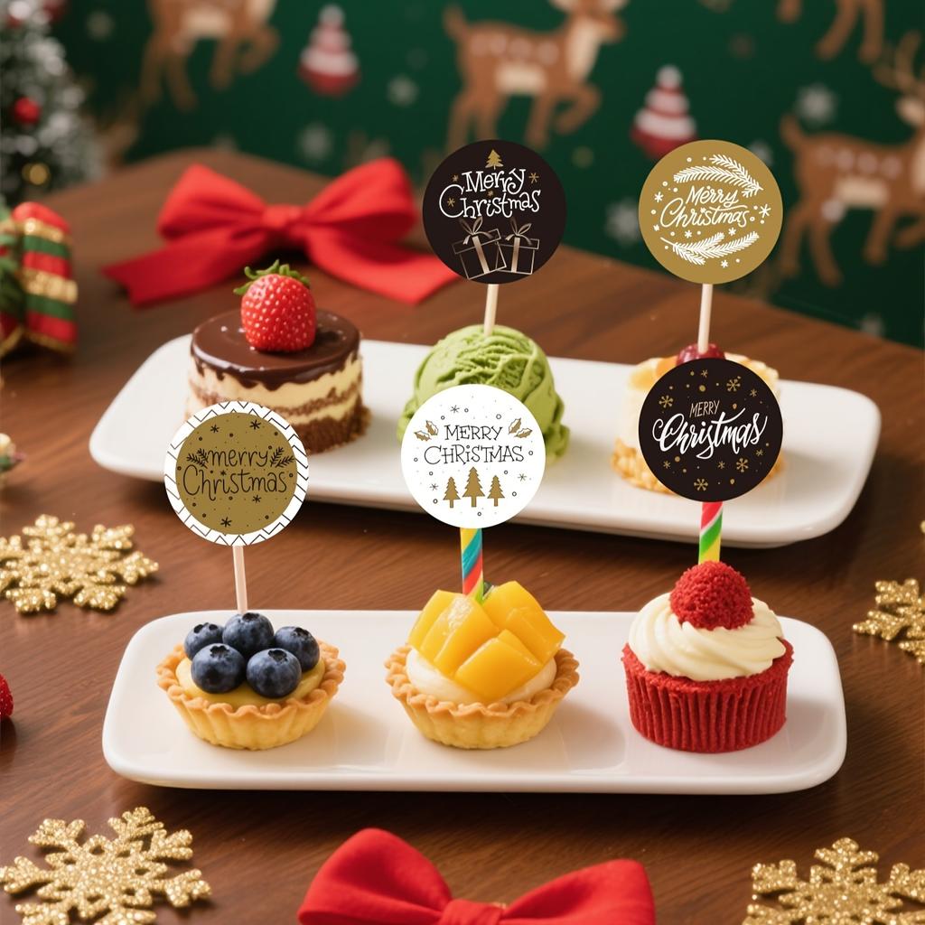 500 Stickers Merry Christmas Stickers Roll - 8 English Patterns,Round Shape for Gift Wrapping, Scrapbooking Gift Packaging Label