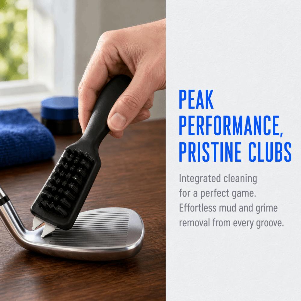 2pcs Multifunctional Brush Golf Club Brush Dense Bristles Golf Club Cleaner Brush  Golf course