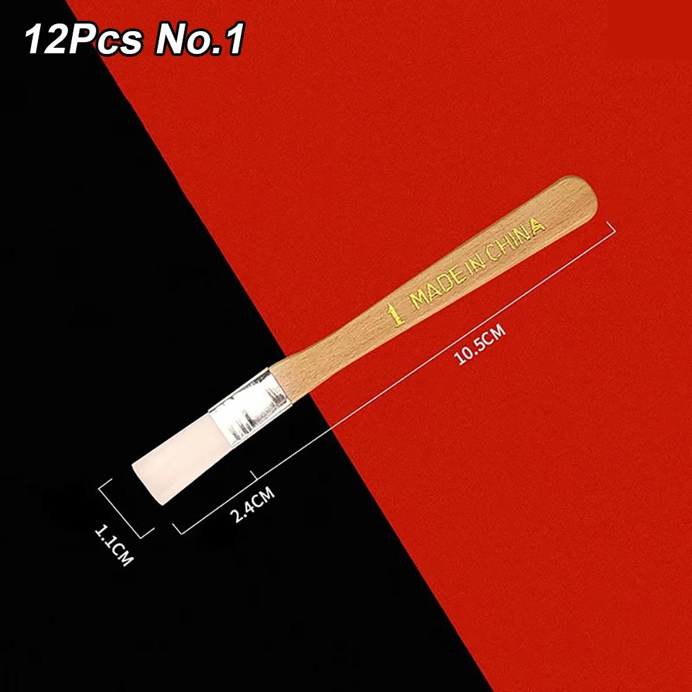 12Pcs/Set White Art Paint Brush Set Barbecue Brush  for Acrylic Oil Paint Varnishes Watercolor