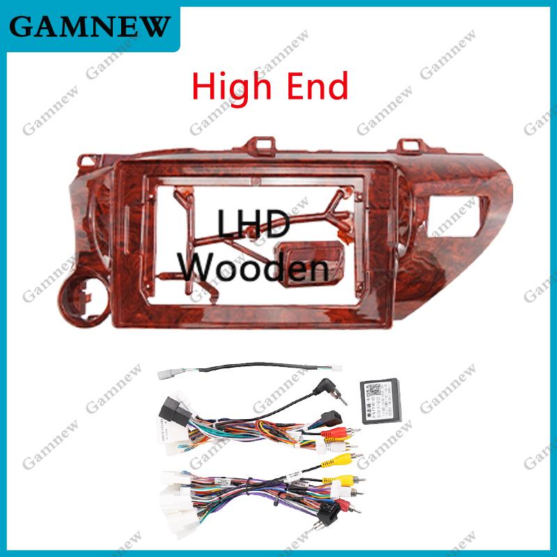 10 Inch Car Frame Fascia Adapter For Toyota Hilux Pick Up AN120 2015-2020 Android Radio Dash Fitting Panel Kit