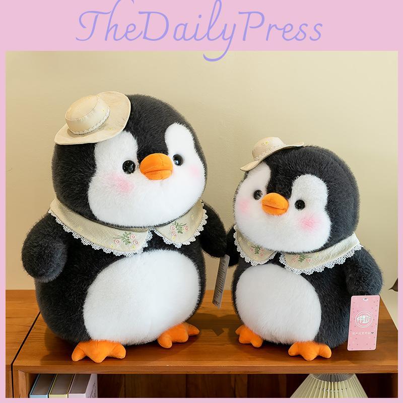 Adorable Eight-inch Penguin Plush Toy Soft Stuffed Animal For Carnival Machine Game