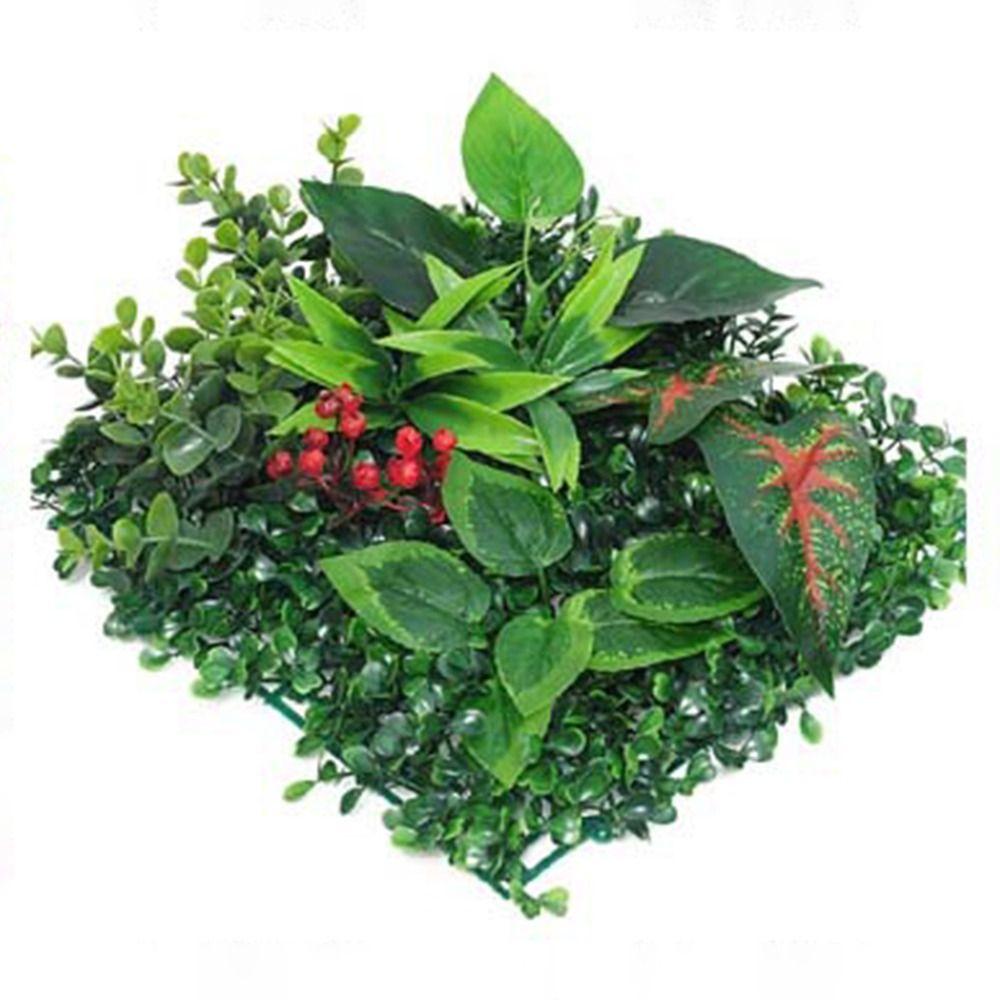 Durable Artificial Plant Wall Panel DIY Artificial Fern Grass  Background Wall Decoration