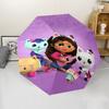 Gabby's Dollhouse Theme Automatic Umbrella, Lightweight & Portable, 8 Rib, Perfect for Outdoor Travel, Birthdays, Christmas, Gifts.