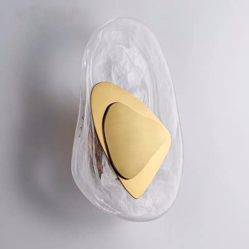 Nordic Modern Glass Wall Lamp - Elegant & Creative Design for Living Room or Bedroom.