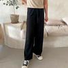New ArrivalS Open Run Women S Stretch Black Wide Straight pantS drawString