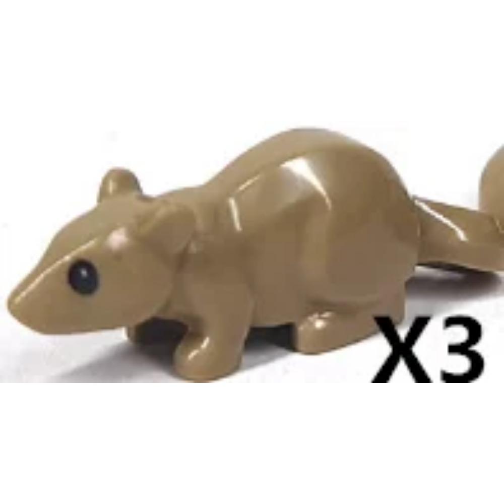 MOC ZOO Farma Zvířat Stavební Kostky Sova Ještěrka Chobotnice Veverka Prase Pes Kuře Kočka Holub Myš Vlk Králík Mini DIY Kostka K060