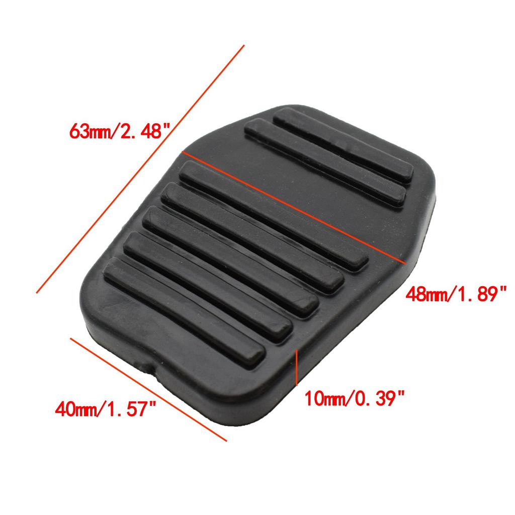 2Pcs Rubber Pedal Clutch Brake Pad Cover 6789917 For Ford Focus 1998-2005 Mondeo 1995-2007 Transmit 2002-2014 Fiesta 2001-2008