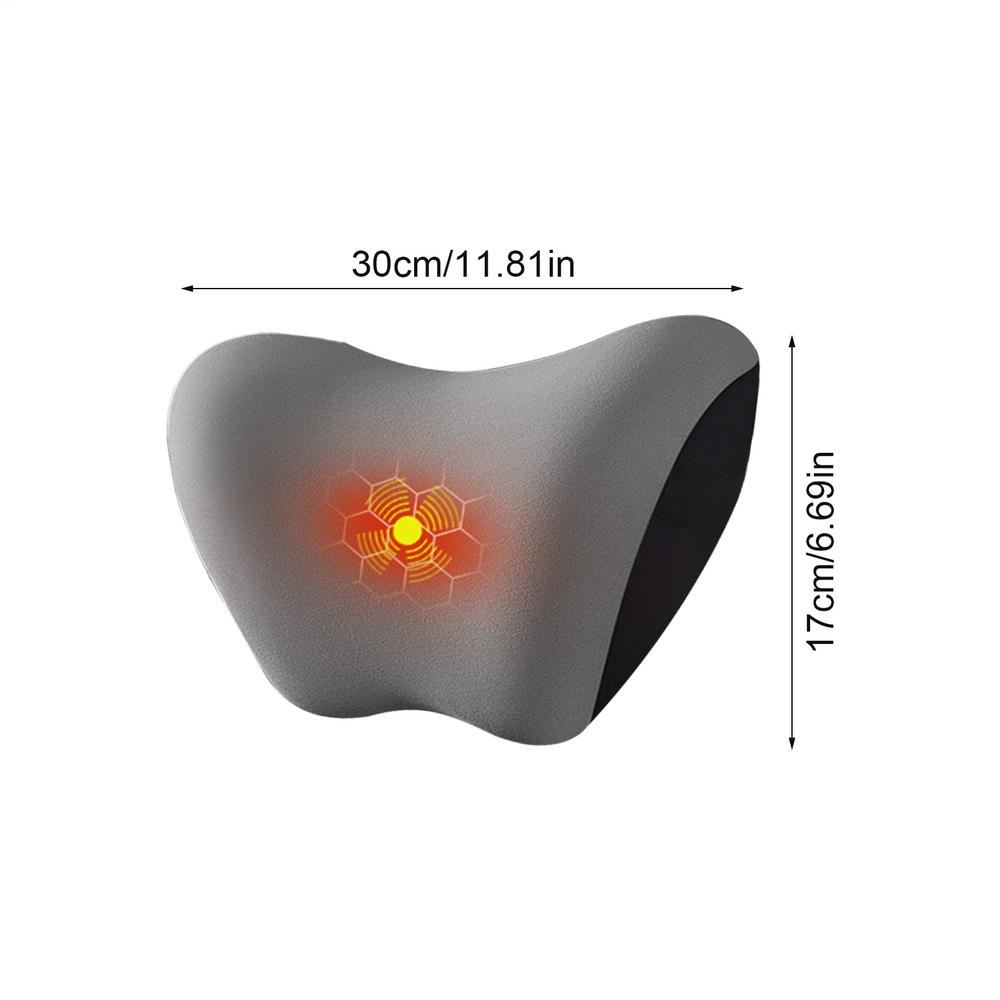 Car Neck Pillow for Driving, Electric Massage Auto Head Support Cushion for Drivers Trucks Sedans SUVs RVs Vehicle Accessories