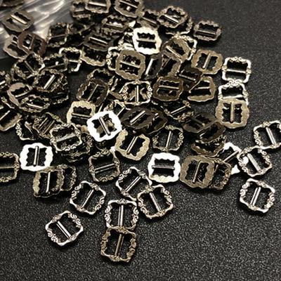 20/40pcs 6*6MM 4 Colors Girls Diy Dolls Buckles Tri-glide Buckle Bags Accessories Pattern Belt Buttons