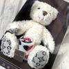 [USED] CELINE Teddy Bear, White, Macadam