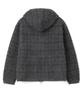 MILLO ARCHIVE Plaid Knit Zip-Up Hoodie [Charcoal]