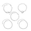 Jewelry, Fashion Personality Point Diamond Twist Chain 5-Piece Set Bracelet Jewelry