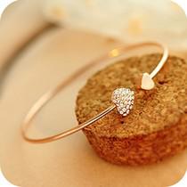 

The New New Korean Fashion Single Round Frosted Rose Gold Bracelet Women New Product Launch Gifts (single Price)