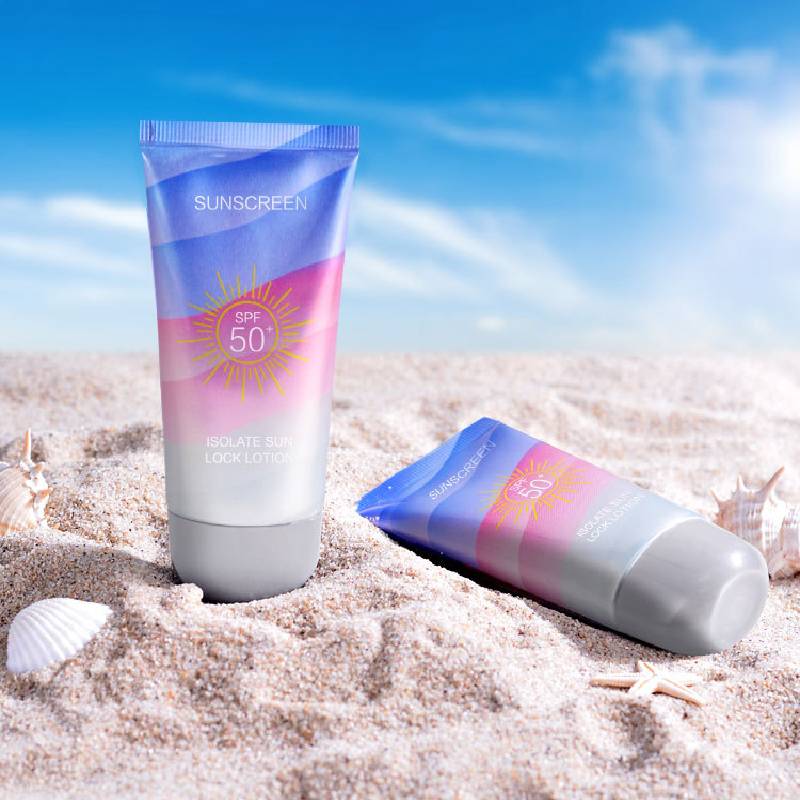 Solkrem Lotion SPF50+PA+++ For Ansikt Kropp, Vanntett og UV-beskyttelse Isolasjon og beskyttelse Frisk pustende Solblokkeringskrem 50g