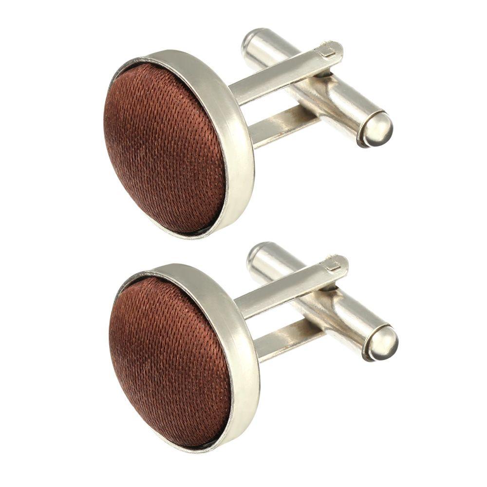High Quality Round Plain Wedding Stylish Mens Cufflinks Apparel Clothes Buttons Shirt Cuff Links