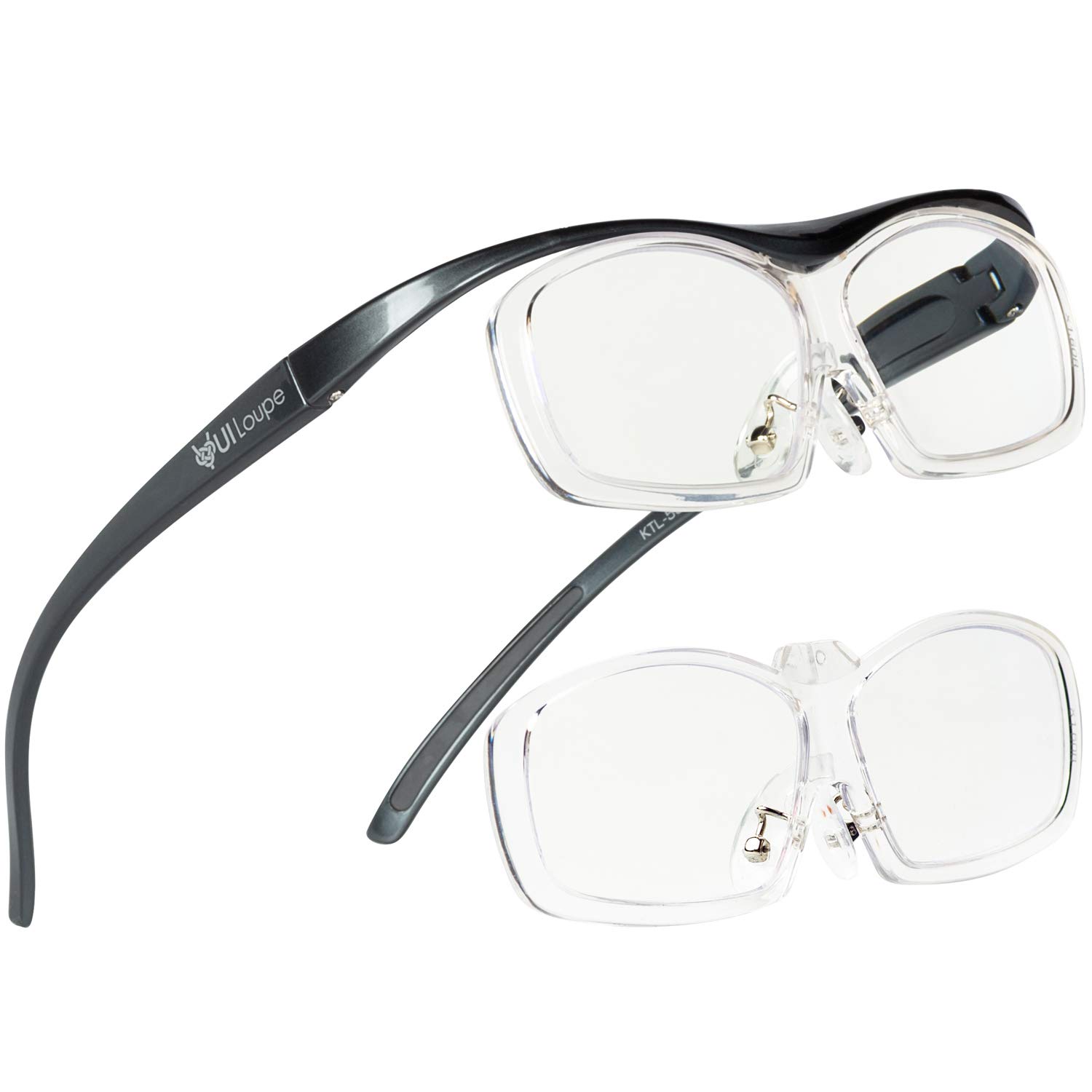 

Kenko Magnifier YUI Interchangeable Regular Magnification Set of Gray Glasses-type Loupe, Lenses, Size, 1.6x/1.89x, 2, KTL-5103R-GR сірий колір