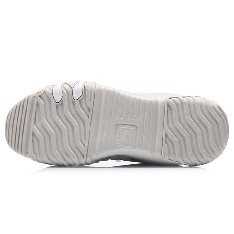 Li Ning Cat Paw Lite Fabric Cushioning Slip Resistant Abrasion Resistant Low Top Running Shoes Men's Gray AGLQ107-2