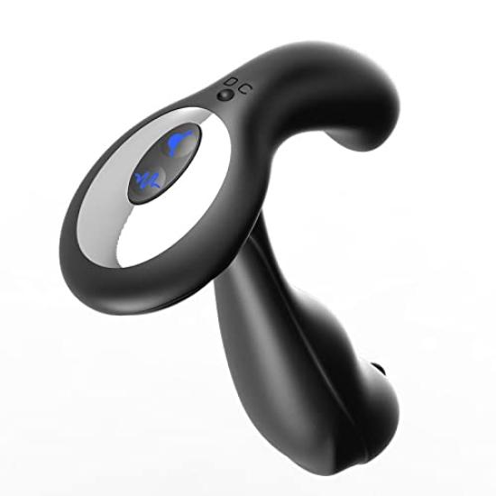 Electric Enema Anal Vibrator with 3 Functions Prostate Vibrator Anal Plug (Vibration, Licking, Flexible)