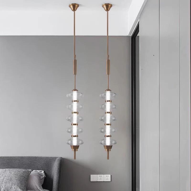 Nordic Cream Glass Chandelier for Bedroom, Living Room, and Hall
