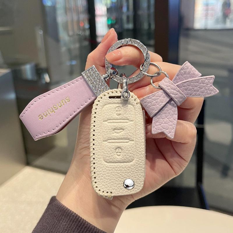 

Fashion Car Key Case Remote Cover Shell Holder Protector Fob For VW Volkswagen T-ROC Golf 7 Polo Tiguan T-Cross Jetta EOS Beetle