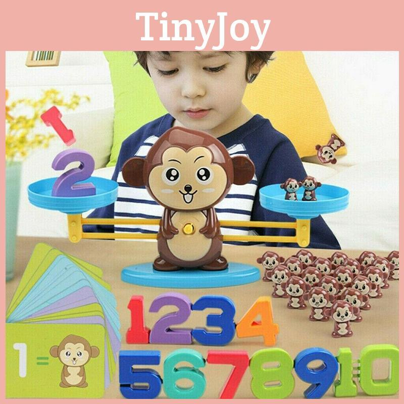 Lustiges Mathe-Zählspiel für Kinder Affen-Balance-Spielzeug-Set für Vorschulkinder