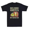 Don't Worry I've Had Both My Shots And Booster Funny Vaccine Distressed T-Shirt