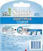 Schick Quattro 4 Titanium Replacement Blade Single Item 8 Replacement Blades