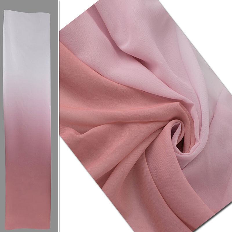 100x150cm Gradient Color Shade Fabric Summer DIY Dance Costume Dress 100D Chiffon 2 Tone Material Clothing Accessories