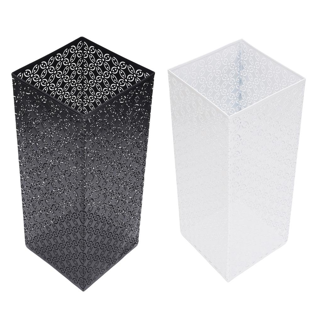 Square Umbrella Stand Rack for Entryway Metal Umbrella Holder Organizer Bin Hollow Out for Home Offi