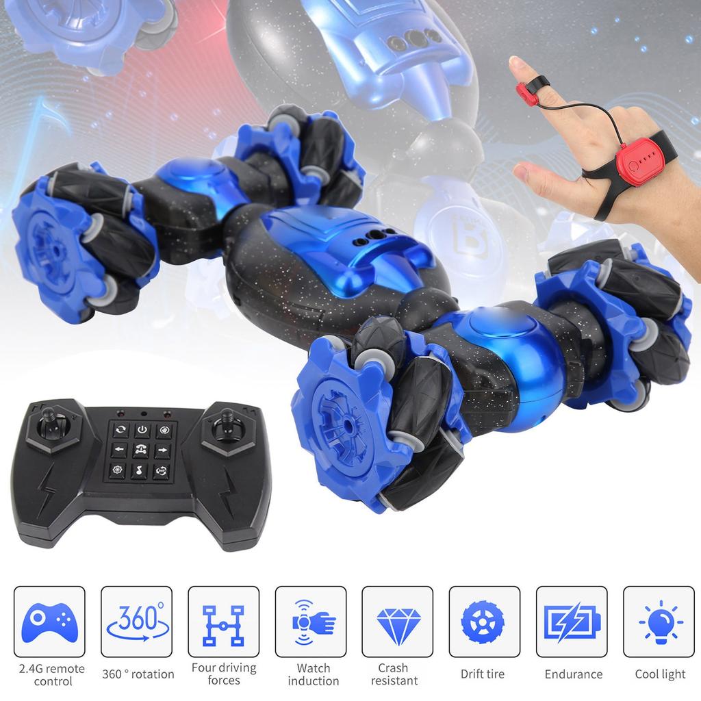 1827?20 2.4G RC Stunt Car Twists Car Uhr Induktionsgesten Steuerung Verformung RC Auto