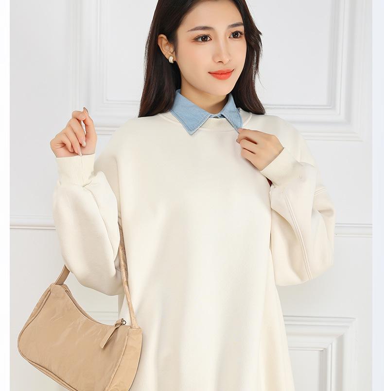 Versatile Women’s Washable Denim Dickey Faux Collar for Sweater