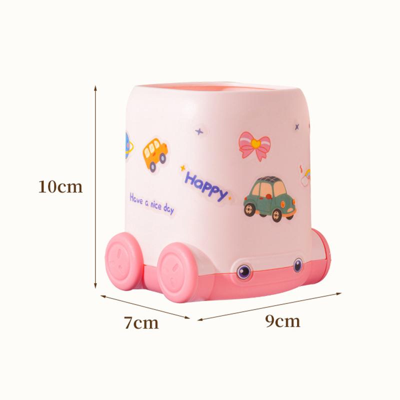 Cartoon Pencil Box Cute Car Shape Pen Container Creative Desktop Stationery Storage Rack  Student Pen Container Gifts