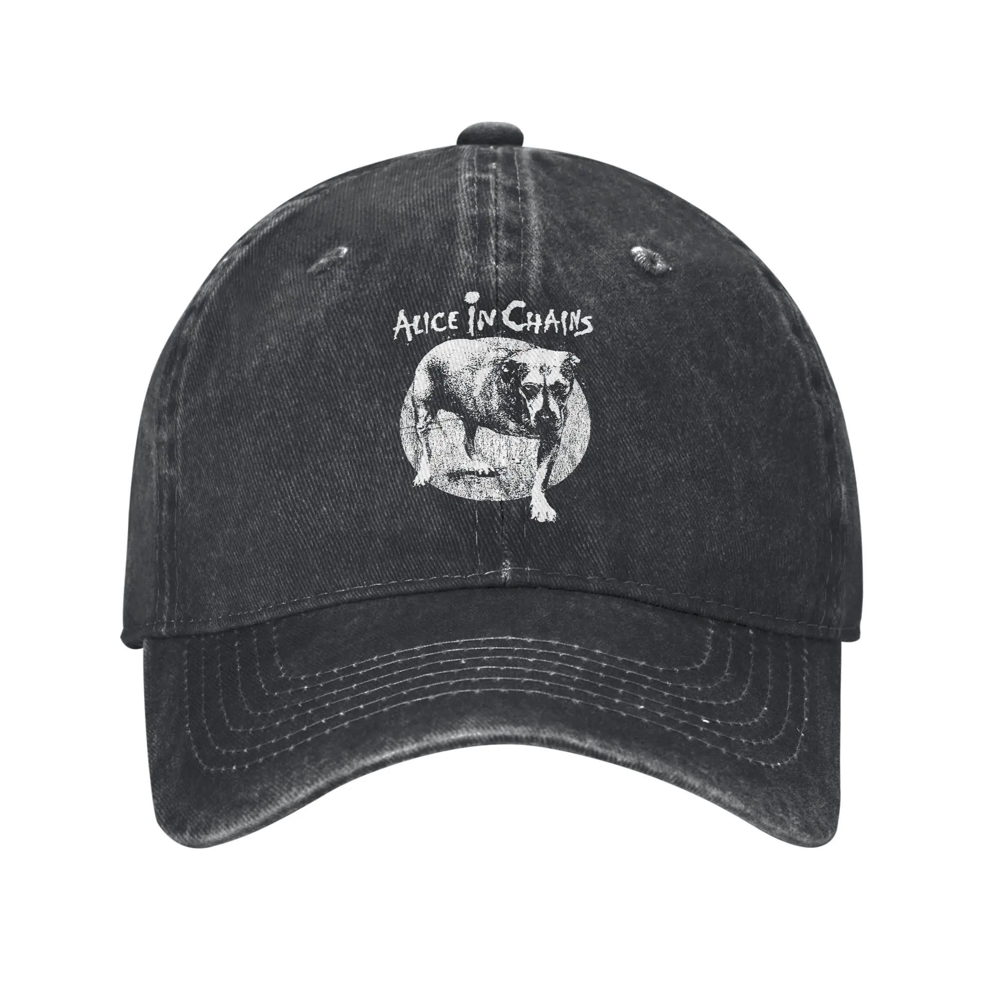 

Rock art Alice in Chains Band Casual Baseball Cap For Female Male Summer Outdoor Gym Trucker Hat High Quality Baseball Caps One Size
