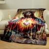 Sacred Heart Jesus Cherub Blanket bedroom Blanket for Livingroom Couch lunch break Soft throw for Friend's festival Gift