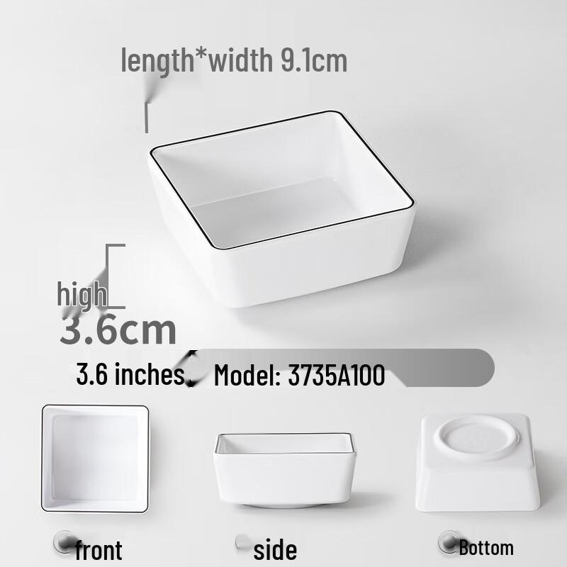 MOLUONA Melamine Scalloped Dipping Dish