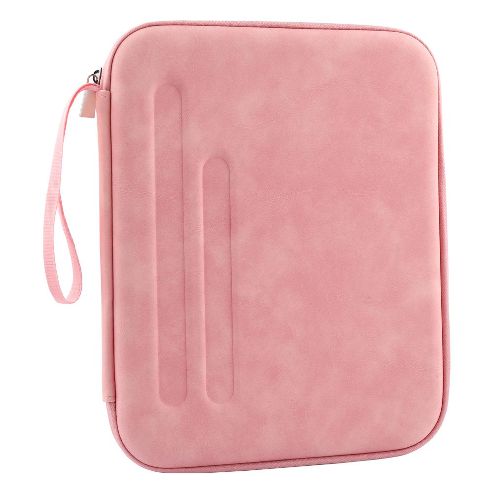 Étui de transport compatible iPad Air 11 10,9 pouces iPad Pro 11 M4 iPad Pro 13 avec Coque rigide de protection Pochette portable 10-11inch rose