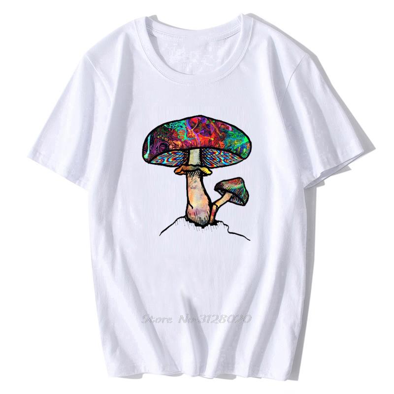 

Mens Blouse Cute Colorful Mushroom Print Tshirt Casual Oversize Vintage Tshirt Tees Harajuku Sweatshirt 4XL
