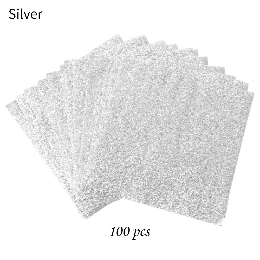 

100Pcs 10x10cm Aluminum Foil Candy Paper Metal Embossing Biscuits Chocolate Package Paper Food Tin Paper Wedding Party Supplies 10x10cm