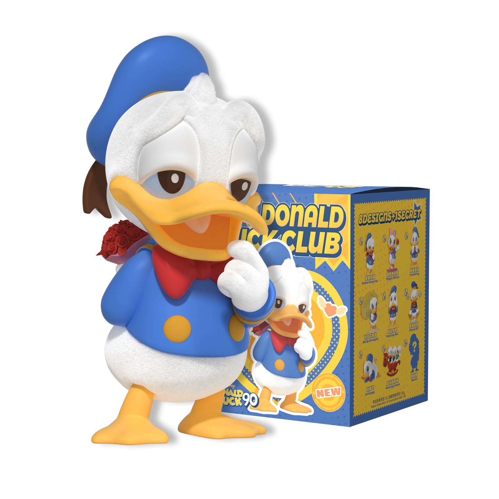 

52TOYS BLINDBOX DONALD DUCK CLUB Series Blind Box Trading Figure, Pre-painted Collectible Figure, Gachapon, Desktop Decoration, Doll, Toy, Perfect