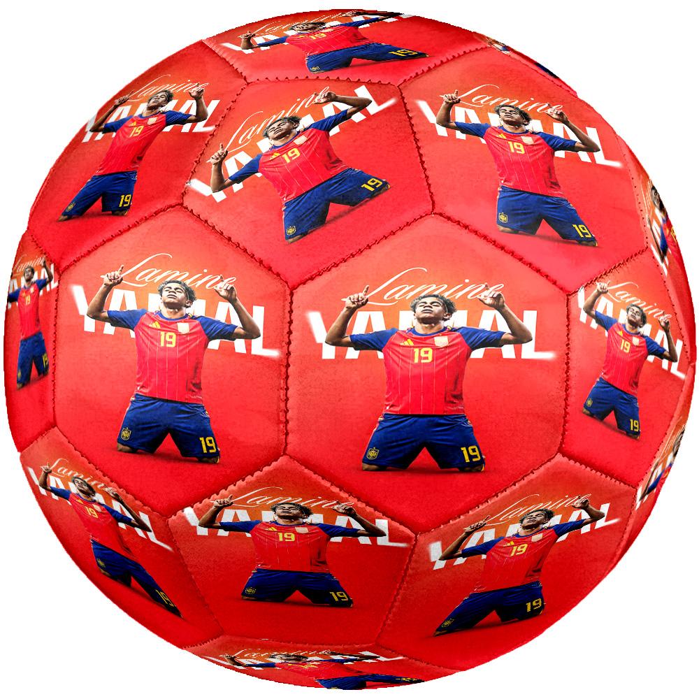 Pallone da Calcio Lamine Gana Celebration Taglia 5 Cucito a Macchina per Allenamento e Partite all'Aperto Regalo Unico per gli Amanti del Calcio