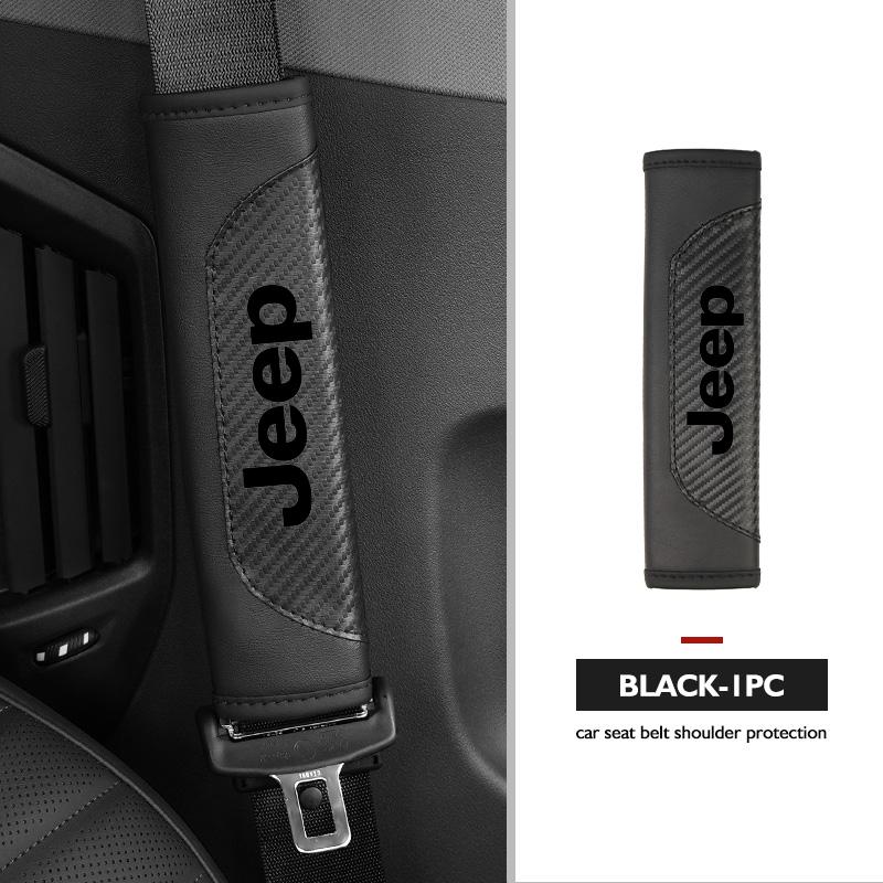 AIB3 For Jeep Seat Belt Cover Car Styling Cotton Safety Shoulder Protector Auto Accessories Cherokee Patriot Liberty Wrangler JK JL