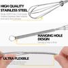 Stainless Steel Whisk Manual Egg Whisk Nonstick Wire Egg Beater Mini Whisks Balloon Wires DIY Kitchen Mini Whisk Kitchen Gadgets